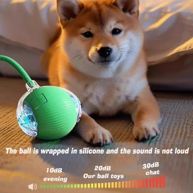 Pet Smart Interactive Ball Rechargeable Cat Ball Smart Kitten Dog Interaction Toy Intelligent Toy Ball Automatic Rolling Cat Toy