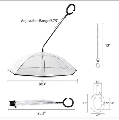 Dog Umbrella with Leash