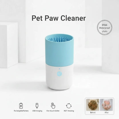 Pet Foot Washing Machine Electric Pet Paw Cleaner Automatic Dog Quick Cleaner Pet Paw Portable Low Noise Waterproof Foot Cup