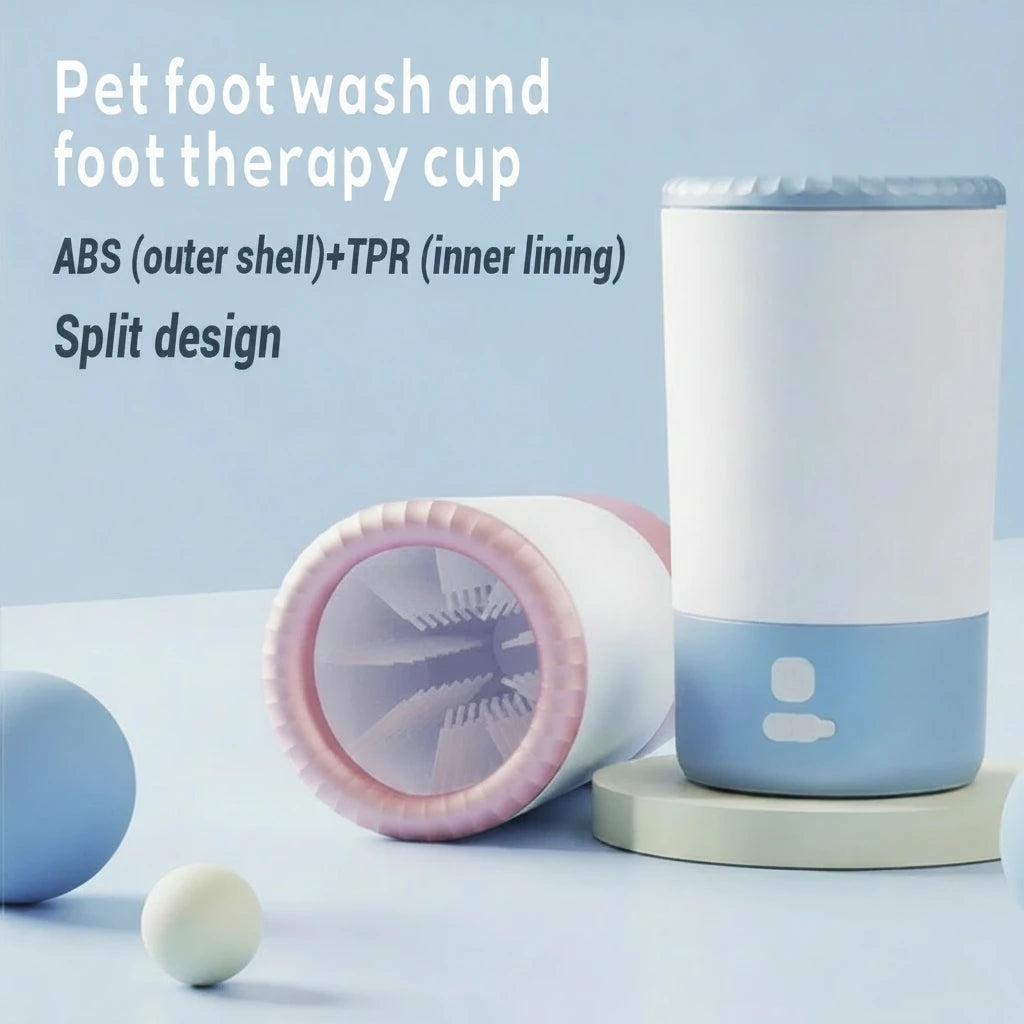 Pet Foot Washing Machine Electric Pet Paw Cleaner Automatic Dog Quick Cleaner Pet Paw Portable Low Noise Waterproof Foot Cup
