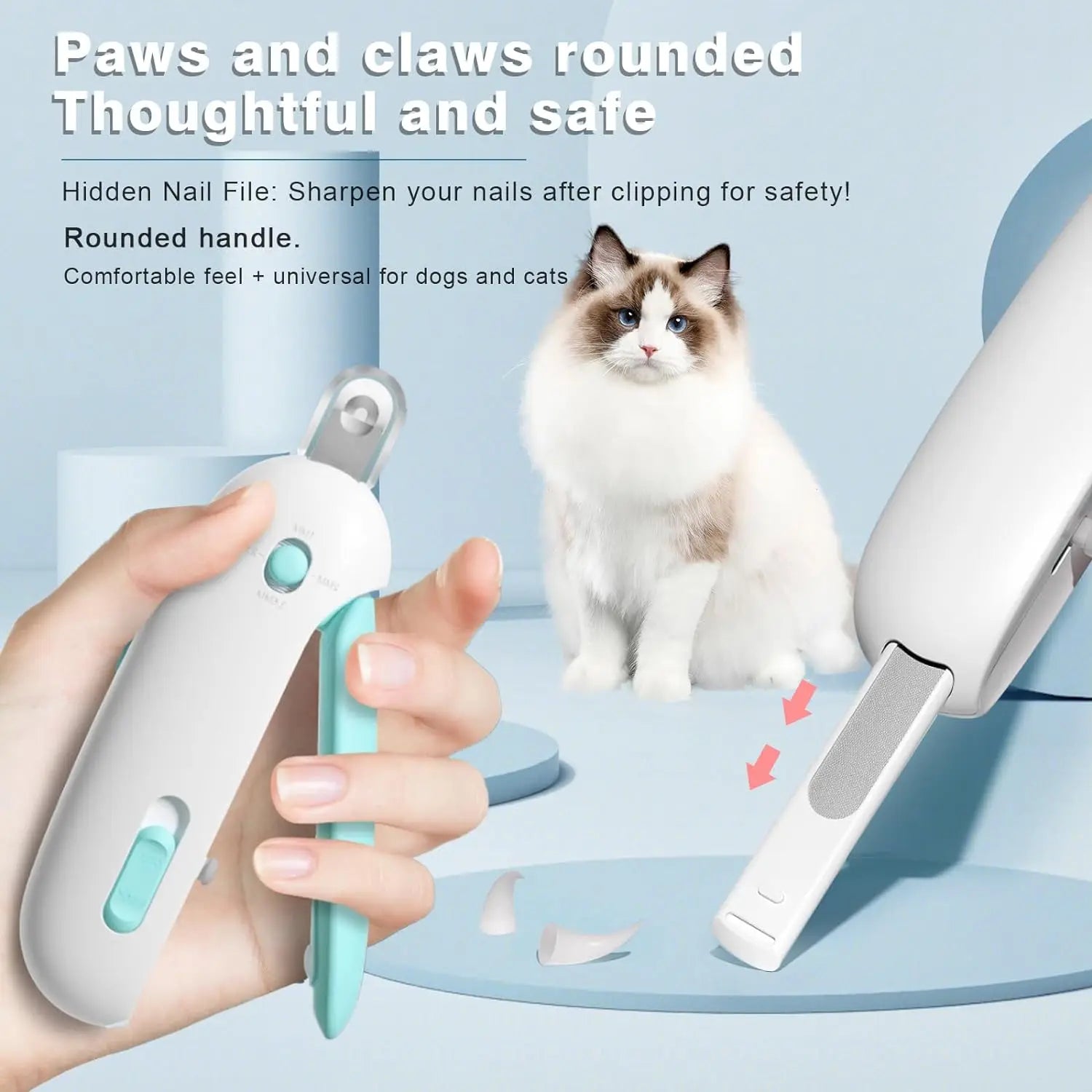 Pet Nail Clippers Professional Grooming Tools Adjustable Hole Pet Nail Trimmer Cat Dog Nail Clippers for Small Large