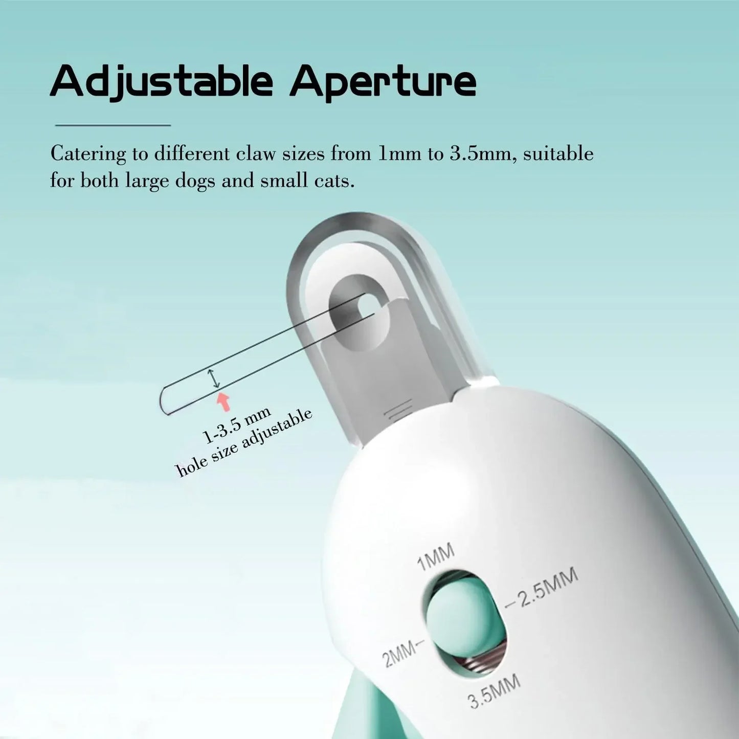 Pet Nail Clippers Professional Grooming Tools Adjustable Hole Pet Nail Trimmer Cat Dog Nail Clippers for Small Large